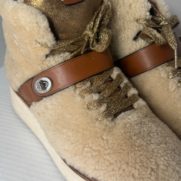 Coach Urban Hiker Shearling Platform Boot - Picture 7 of 9
